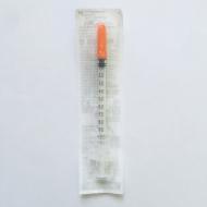 Инсулиновый шприц с интегрированной иглой 1мл U100 (игла 0,3*12 мм)